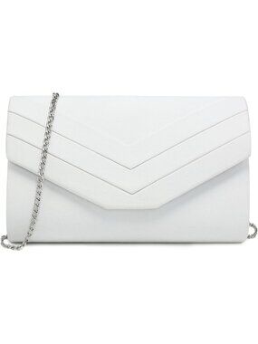 〽️Women's White Evening Bags Party Clutches Wedding Purses Cocktail Prom Handbag